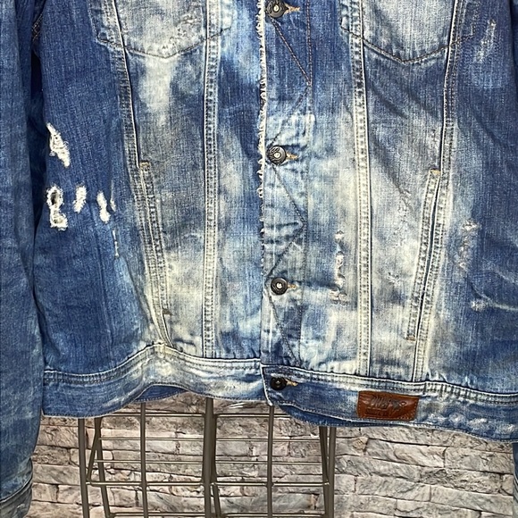 🔥🔥PRPS Acid Wash Denim Fully insulated Trucker Jacket Size: XXL🔥🔥 - Picture 4 of 16